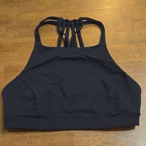 Lululemon Slide With Me Black Sports Bra Size 4